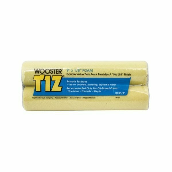 Sierra International Wooster 9 in. Tiz 1/8 in. Nap Roller Cover, 2PK R730